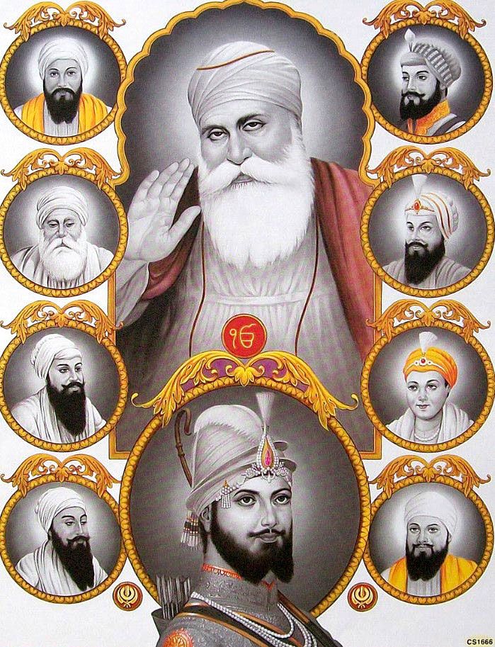 Ten Guru Of Sikh Hd - HD Wallpaper 