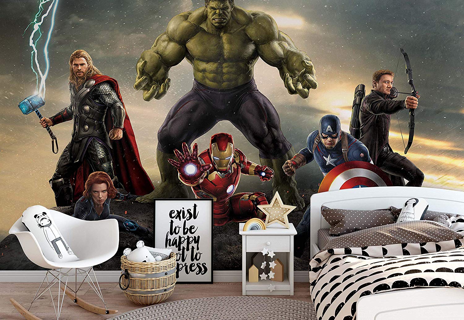 Iron Man Captain America Thor Black Widow Hulk And - HD Wallpaper 