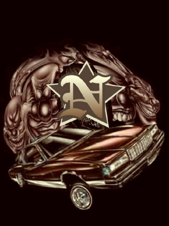 Lowrider Arte Black And White - HD Wallpaper 