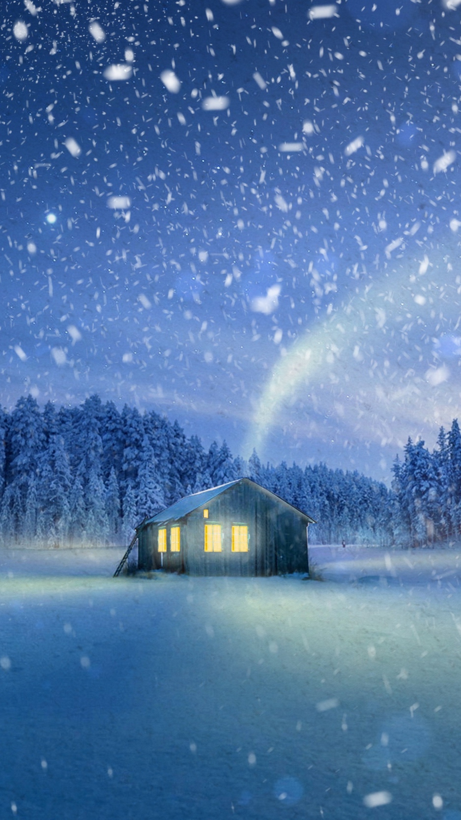 Wallpaper House, Snowfall, Snow, Fabulous, Magical - I M Thinking About You Quotes - HD Wallpaper 