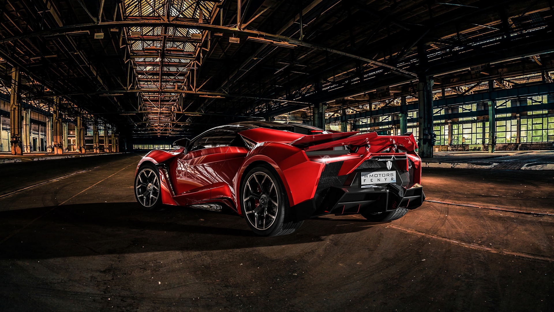 Wallpaper Auto, Sports Car, Red, Aggressive, Dark - HD Wallpaper 