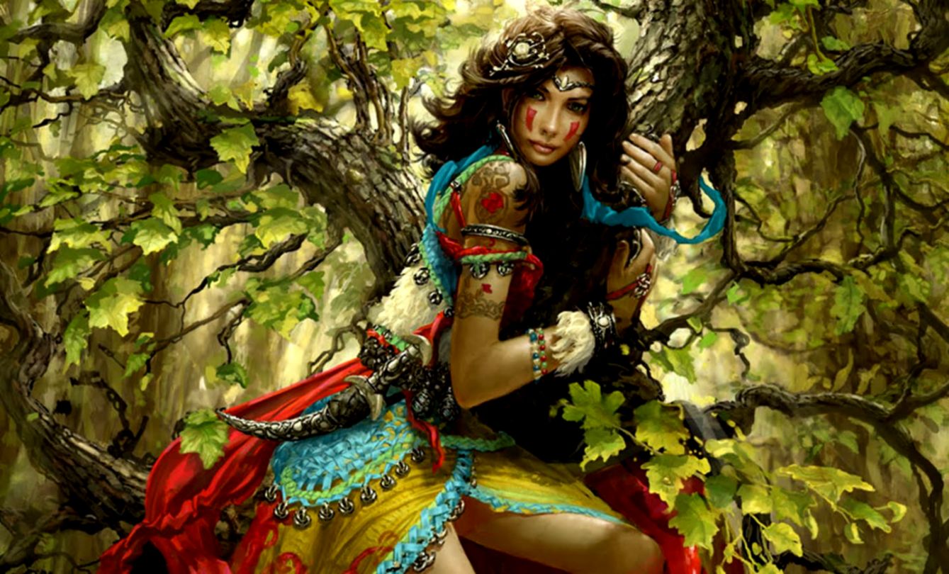 New Art Funny Wallpapers Jokes Top 10 Fantasy Girls - Middle Eastern Female Warrior - HD Wallpaper 