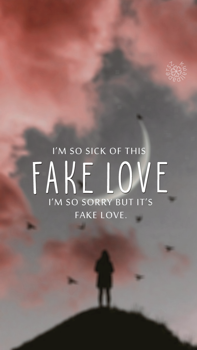 Fake Love Bts Lyrics - HD Wallpaper 