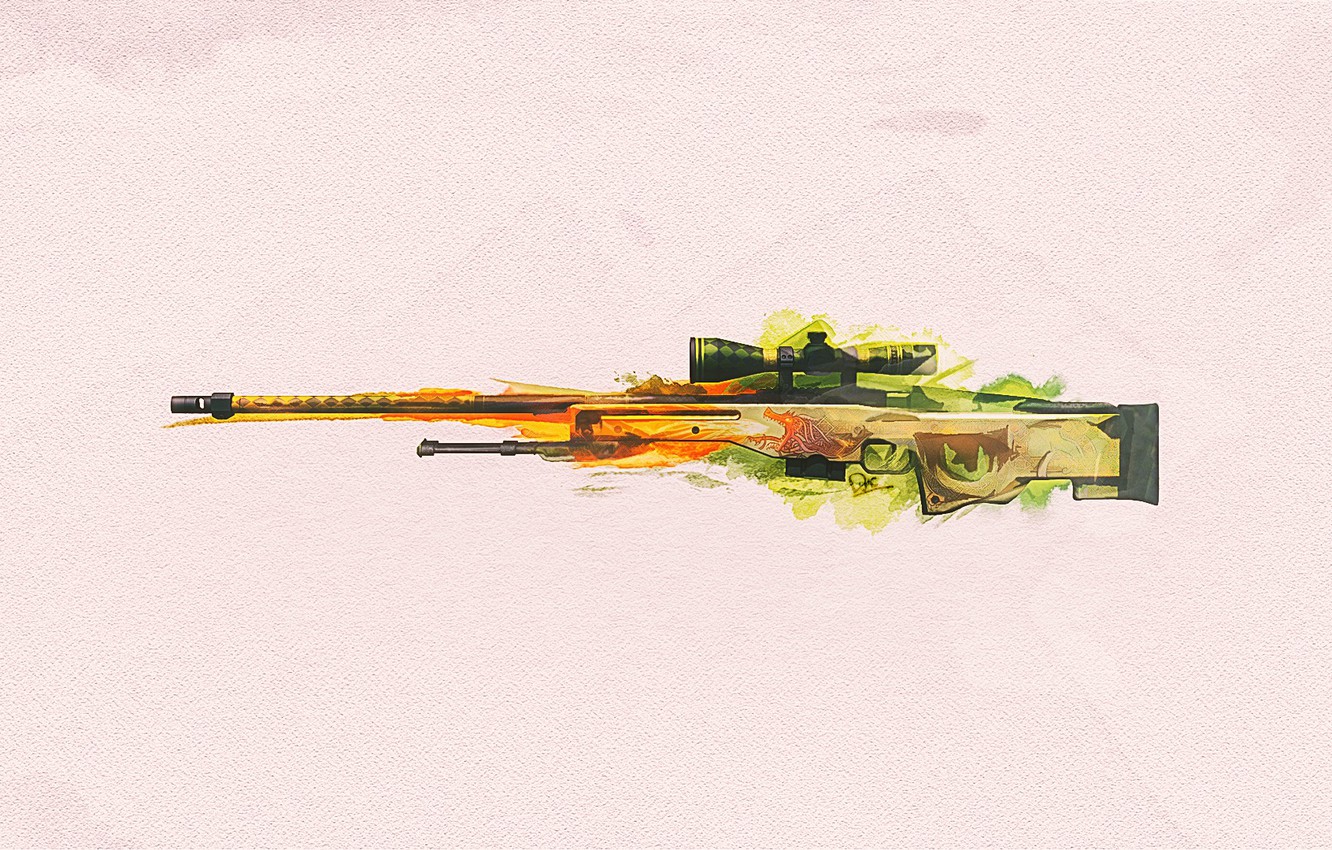 Photo Wallpaper Minimalism, Figure, Dragon, Weapons, - Cs Go Wallpaper Png - HD Wallpaper 
