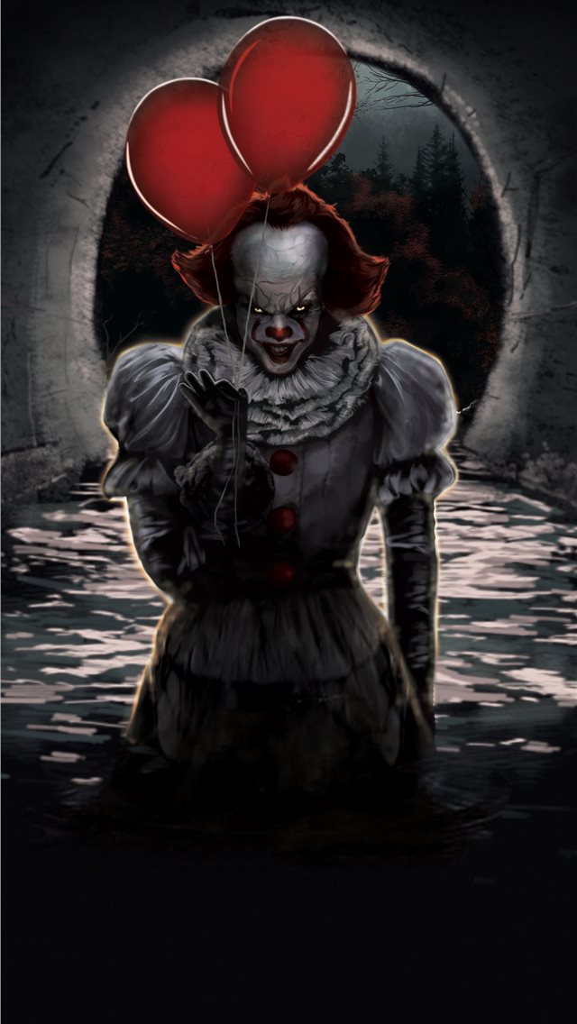 Pennywise Ballons Iphone Wallpaper - Pennywise Wallpaper For Iphone 5 - HD Wallpaper 