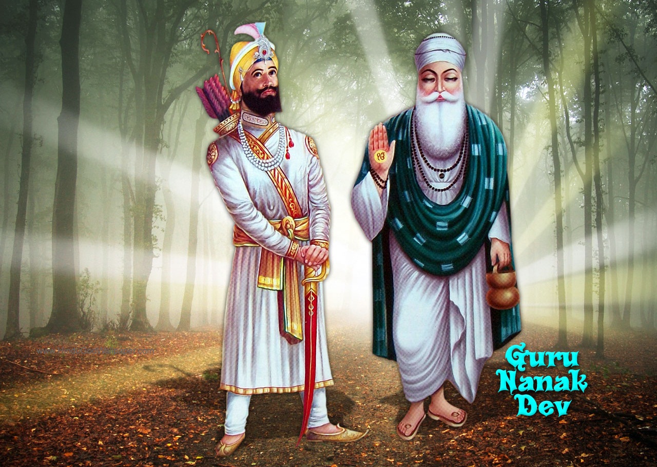 Guru Nanak Dev Ji And Guru Gobind Singh Ji - Guru Nanak Dev Ji Best - HD Wallpaper 