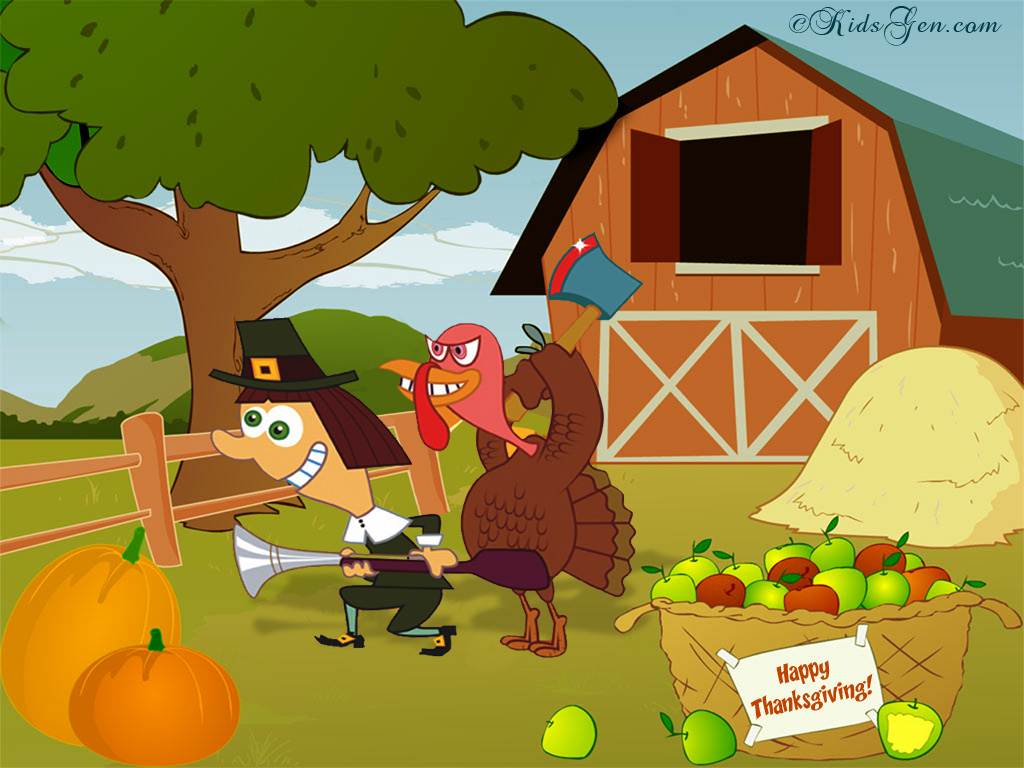 Funny Happy Thanksgiving Images Free - HD Wallpaper 