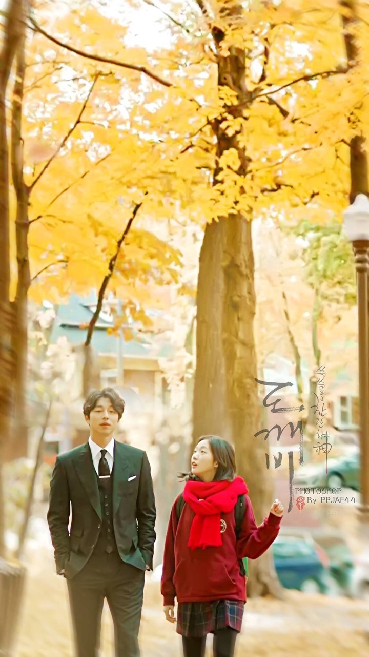 Couple, Goblin, And Iphone Wallpaper Image - Goblin Korean Film In Canada - HD Wallpaper 