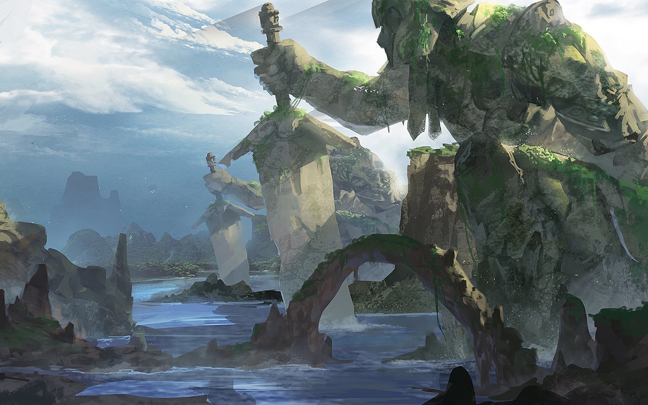 Anime Giant Golem - HD Wallpaper 