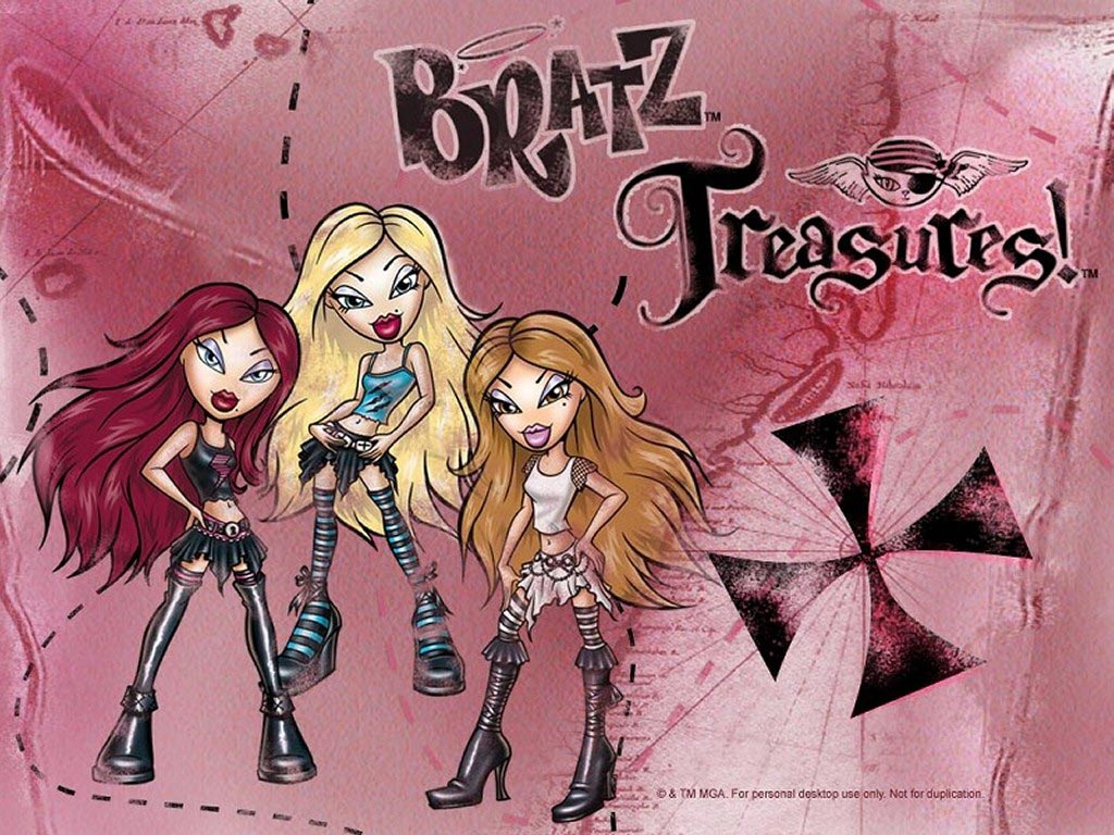 Bratz Wallpaper - Bratz Treasures Cartoon - HD Wallpaper 