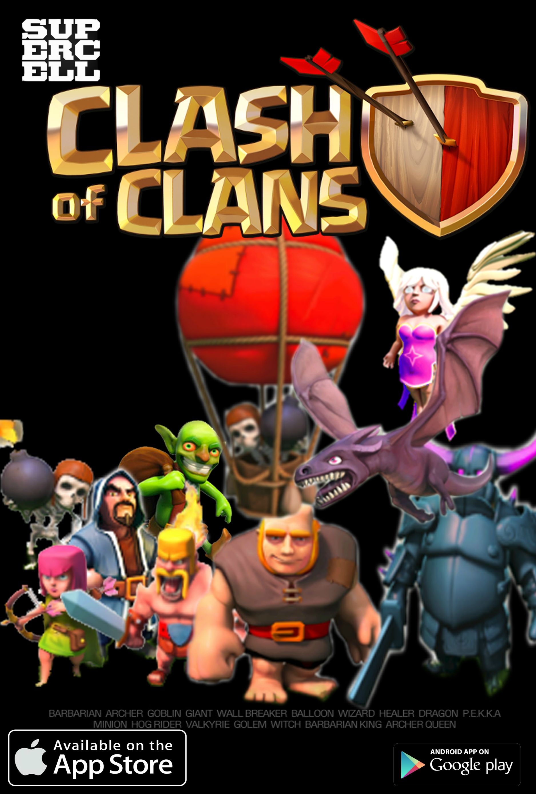 Lambang Clash Of Clans - HD Wallpaper 