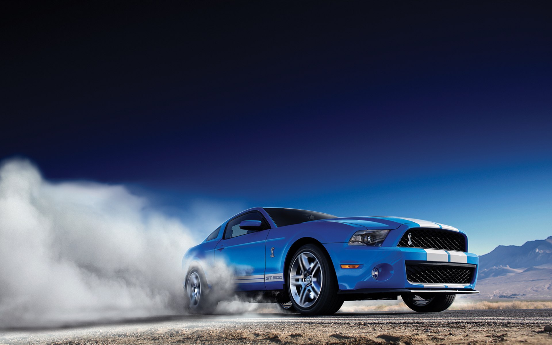 Shelby Mustang Doing Burnout - HD Wallpaper 