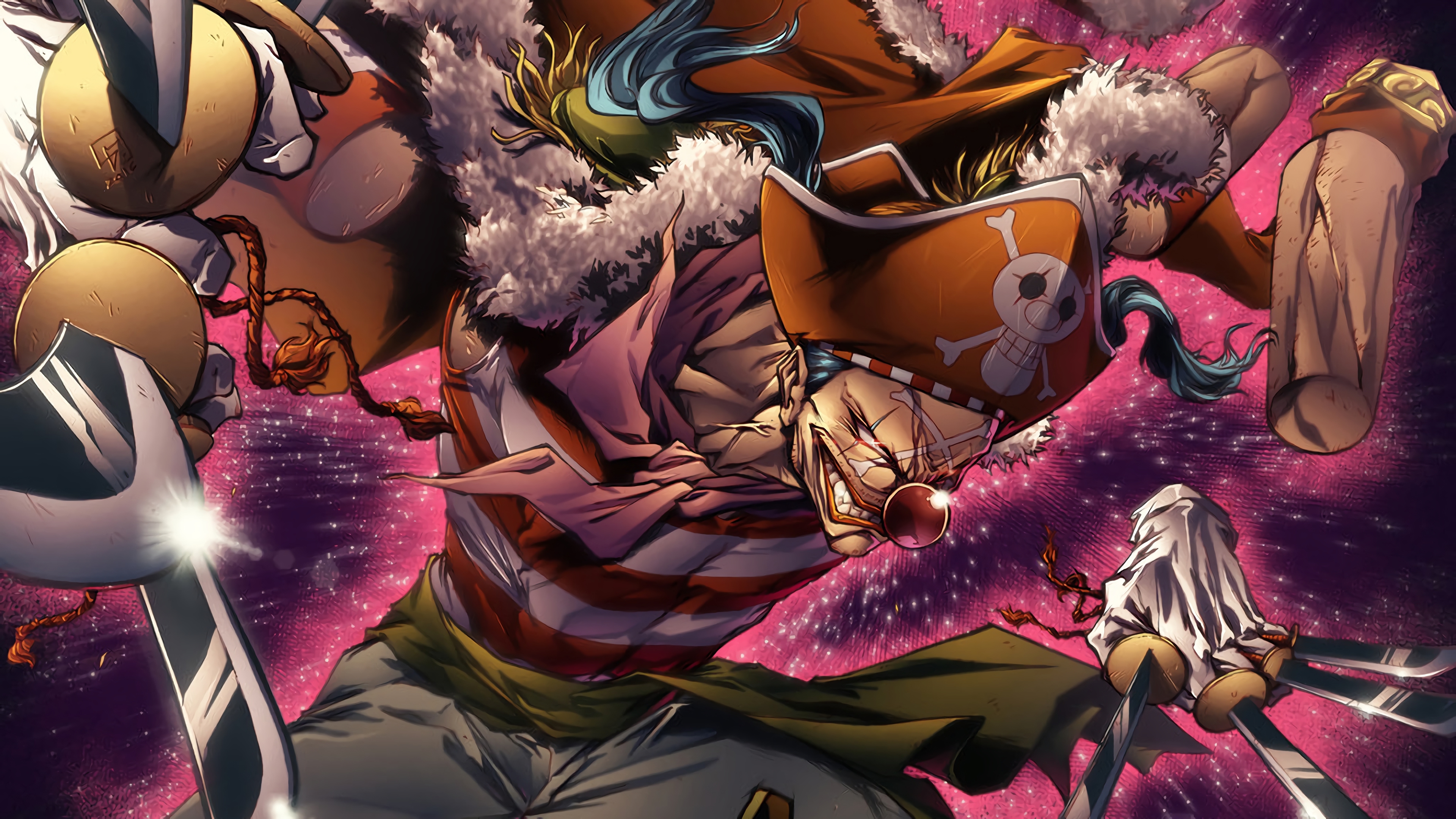 Buggy One Piece Art - HD Wallpaper 