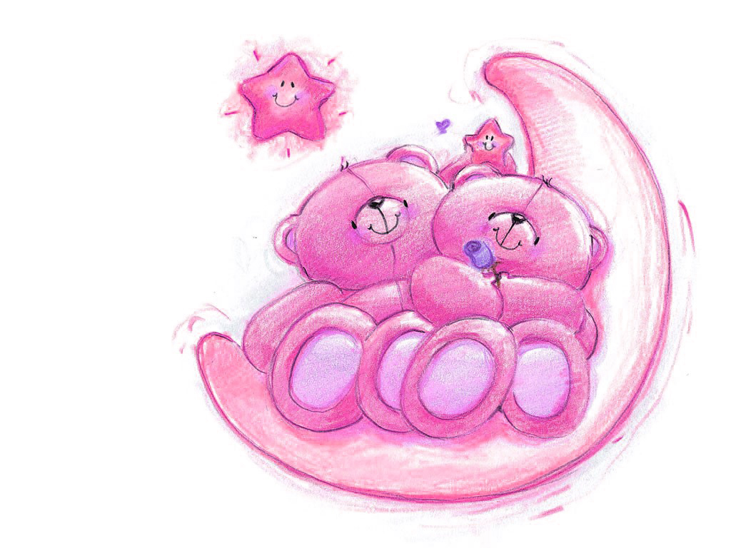 Peartreedesigns Friendship Love Wallpaper - Forever Friends Bear Good Night - HD Wallpaper 