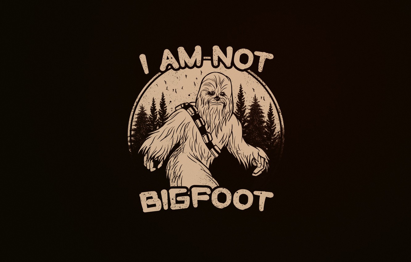 Photo Wallpaper Minimalism, Star Wars, Background, - Big Foot T Shirt - HD Wallpaper 