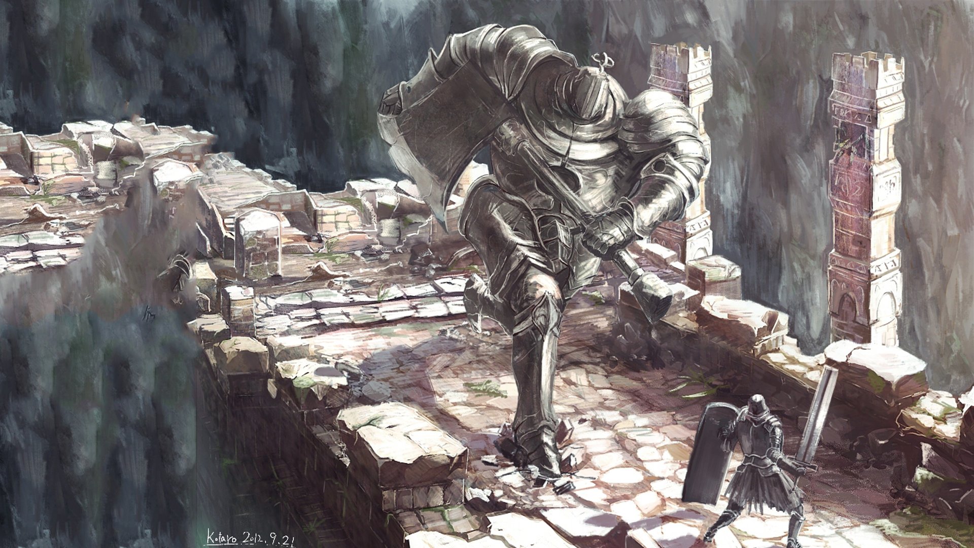 Black Iron Tarkus Iron Golem - HD Wallpaper 