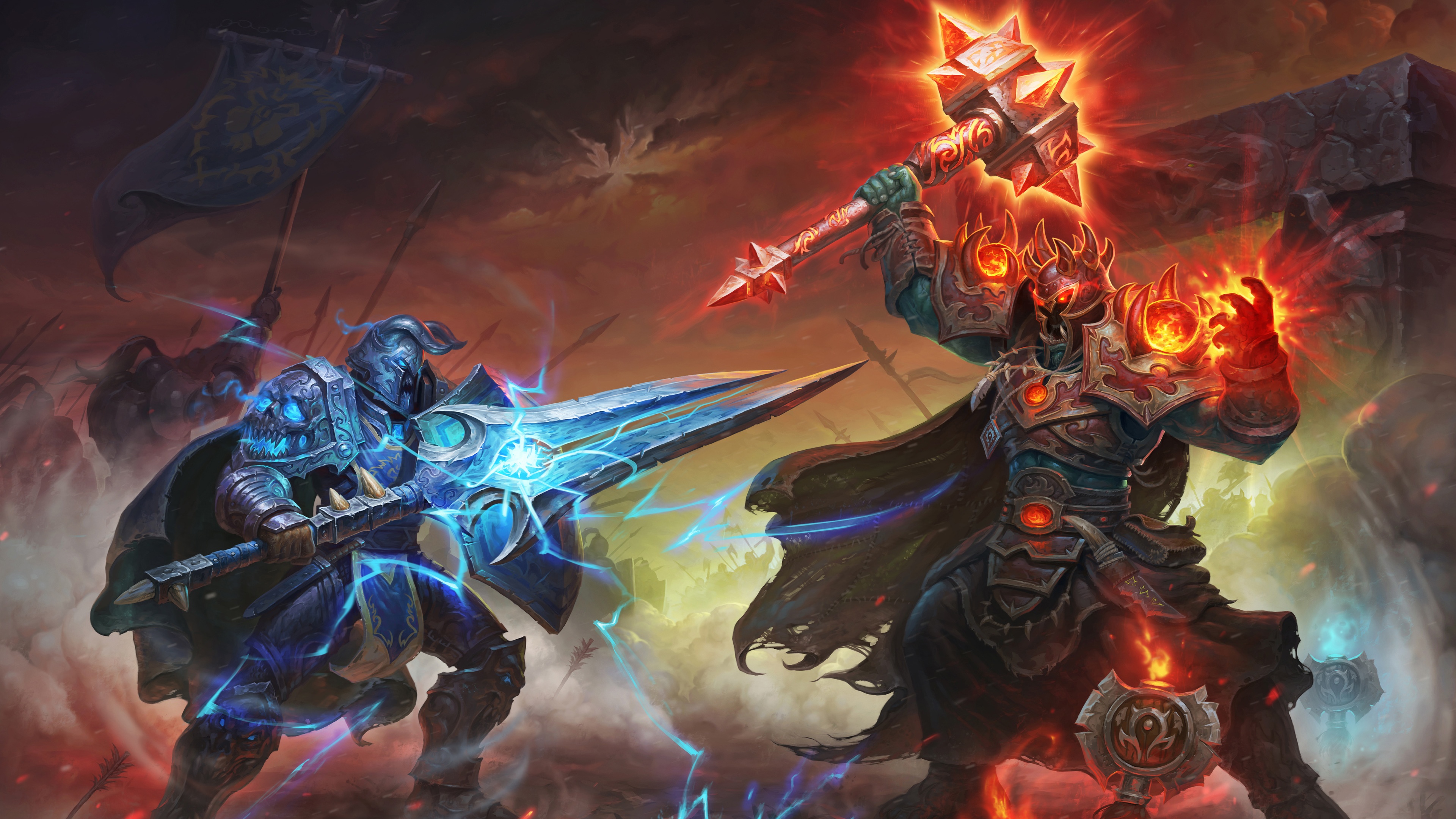 Wallpaper World Of Warcraft, Sword, Armor, Hammer, - Stormlight Archive Parshendi - HD Wallpaper 