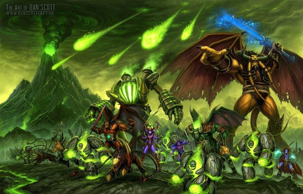 Wow Legion Wallpaper Burning Wow Legion Wallpaper Hd - Burning Legion - HD Wallpaper 