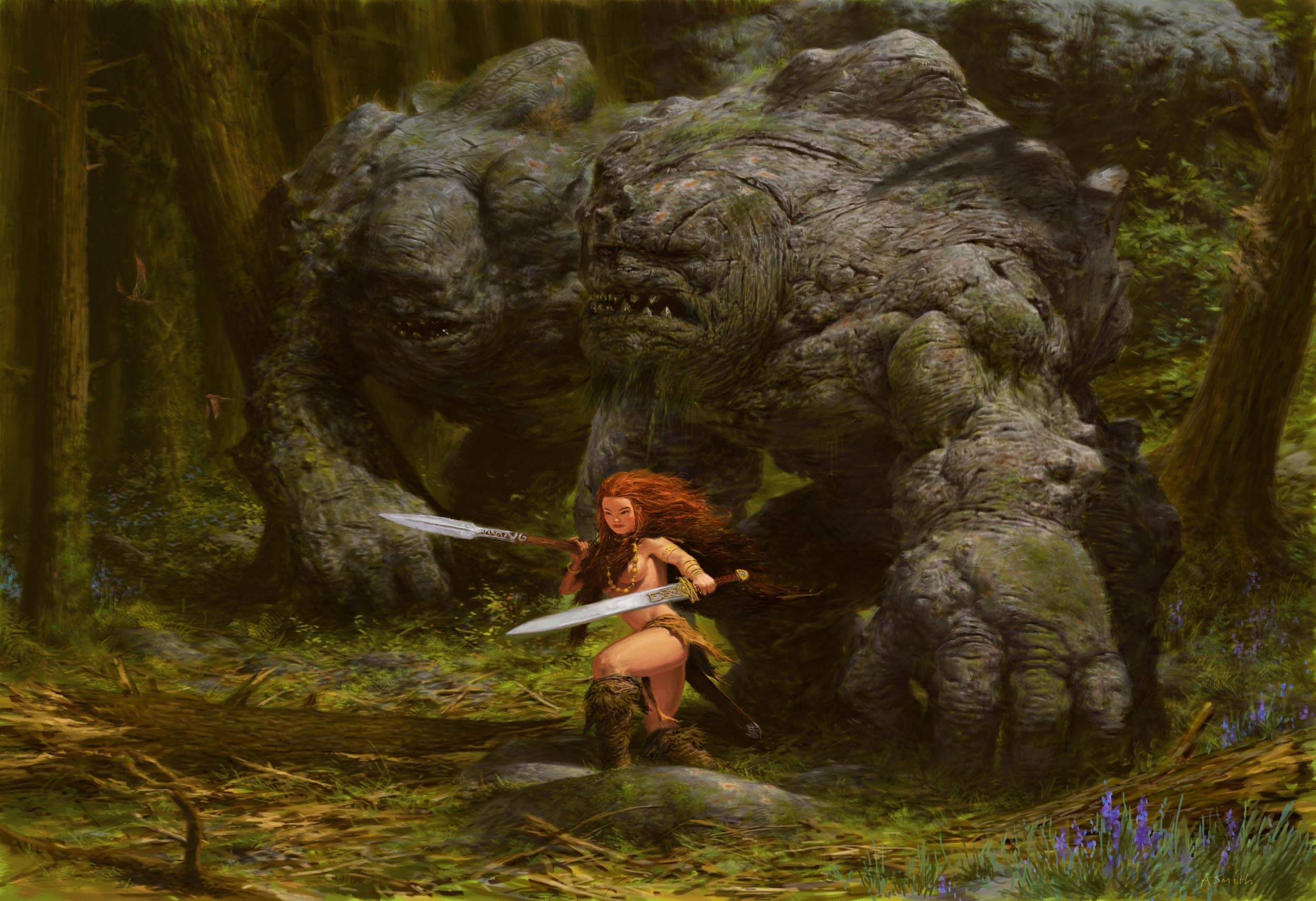 Adrian Smith Troll Girl - HD Wallpaper 