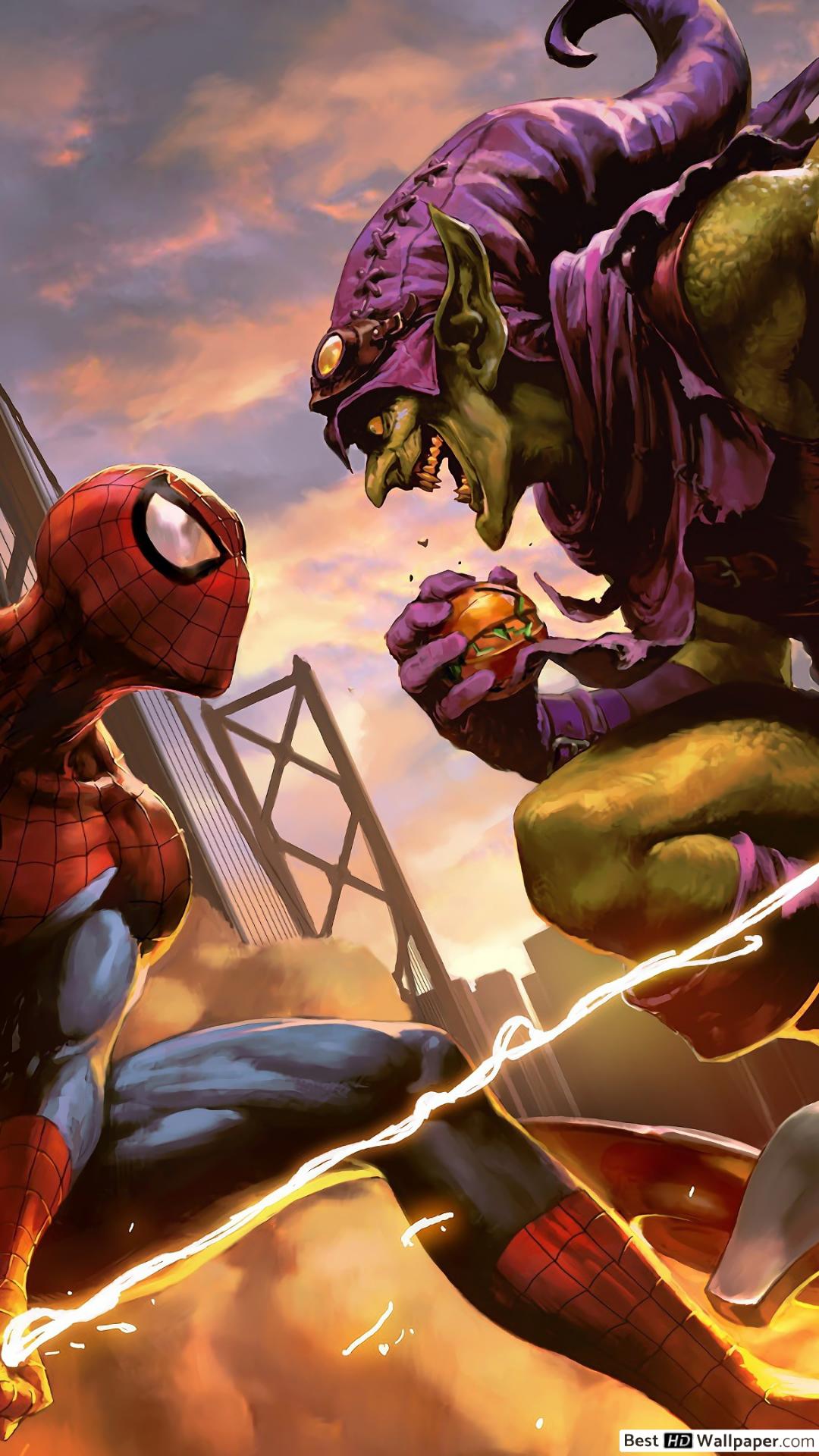 Spiderman Vs Green Goblin Poster - HD Wallpaper 