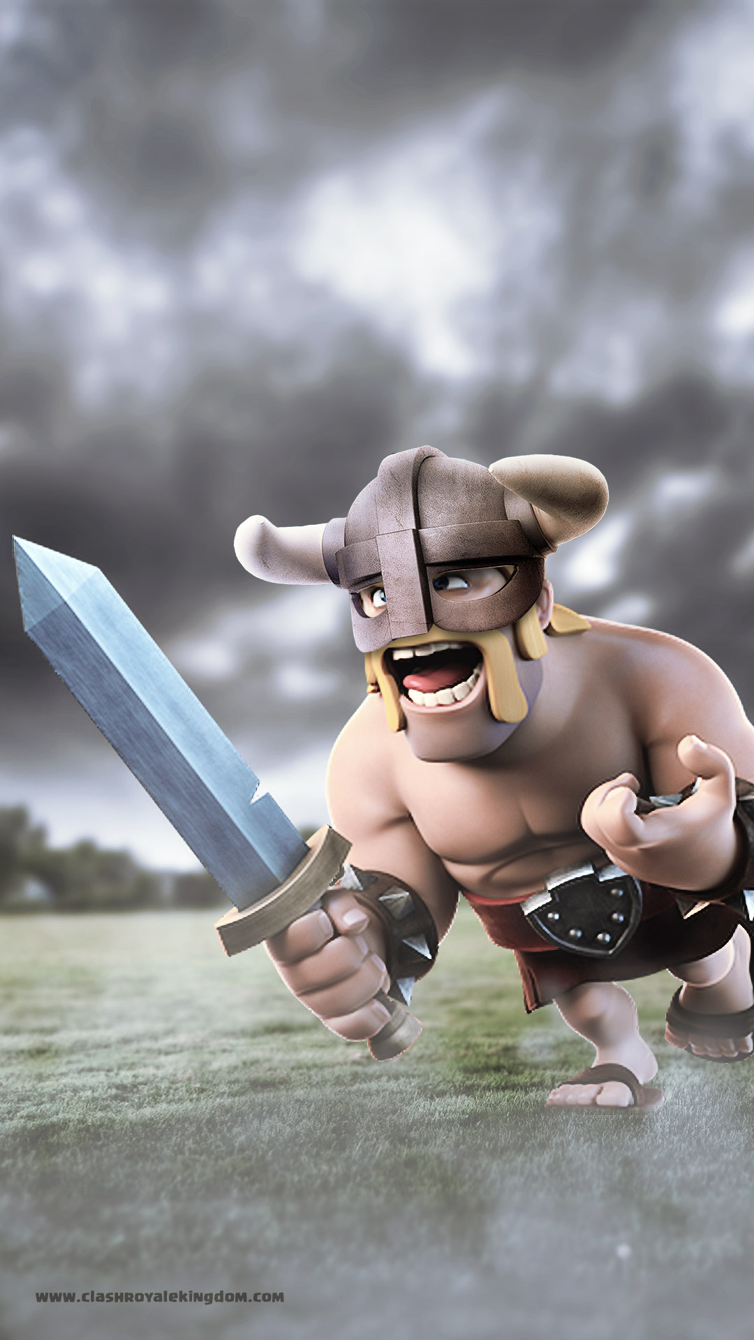 Clash Royale Elite Barbarian - HD Wallpaper 