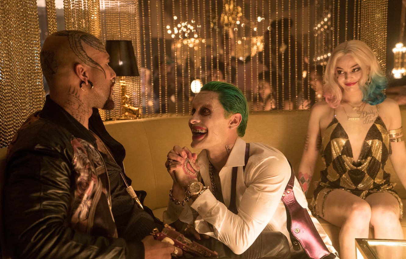 Photo Wallpaper Joker, Joker, Jared Leto, Jared Leto, - Joker And Harley Quinn Film - HD Wallpaper 