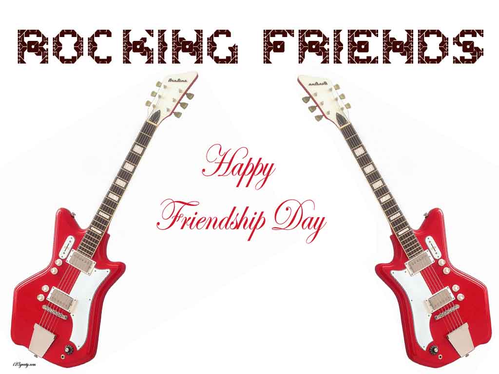 Happy Friendship Day Guitar - HD Wallpaper 