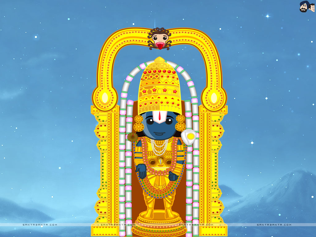 Lord Venkateswara Wallpaper - Lord Balaji Cartoon - HD Wallpaper 