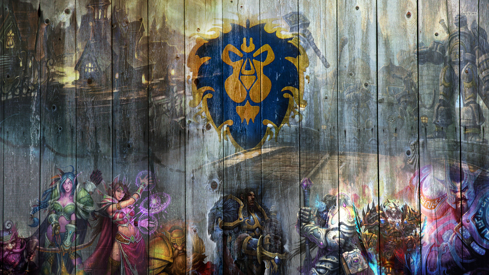 World Of Warcraft Backgrounds Wallpaper 
 Data Src - Wow Wallpaper 1920x1080 Alliance - HD Wallpaper 