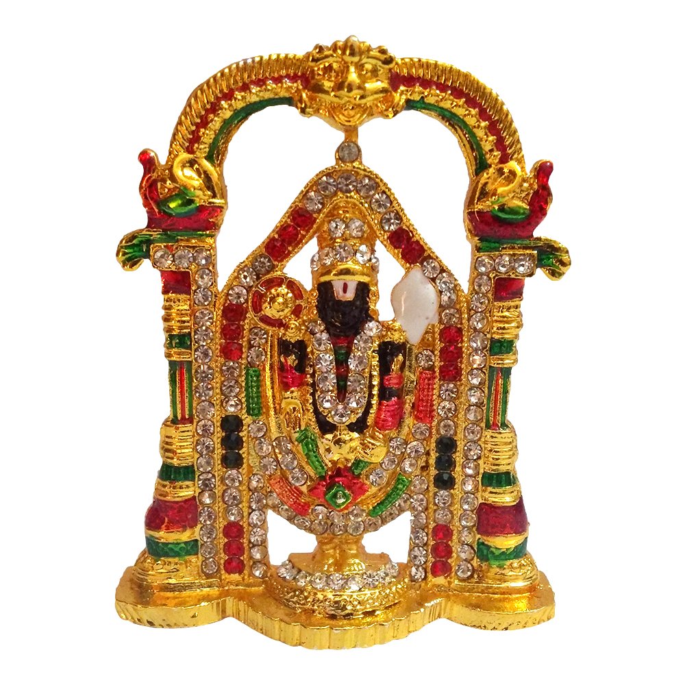 Gold Plated Religious God Tirupati Balaji/lord Venkateswara - Tirupati God - HD Wallpaper 