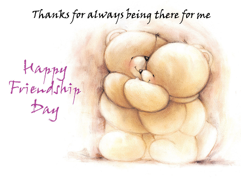 Friendship Pictures Hd Wallpaper - Teddy Bear Cartoon Hug - HD Wallpaper 