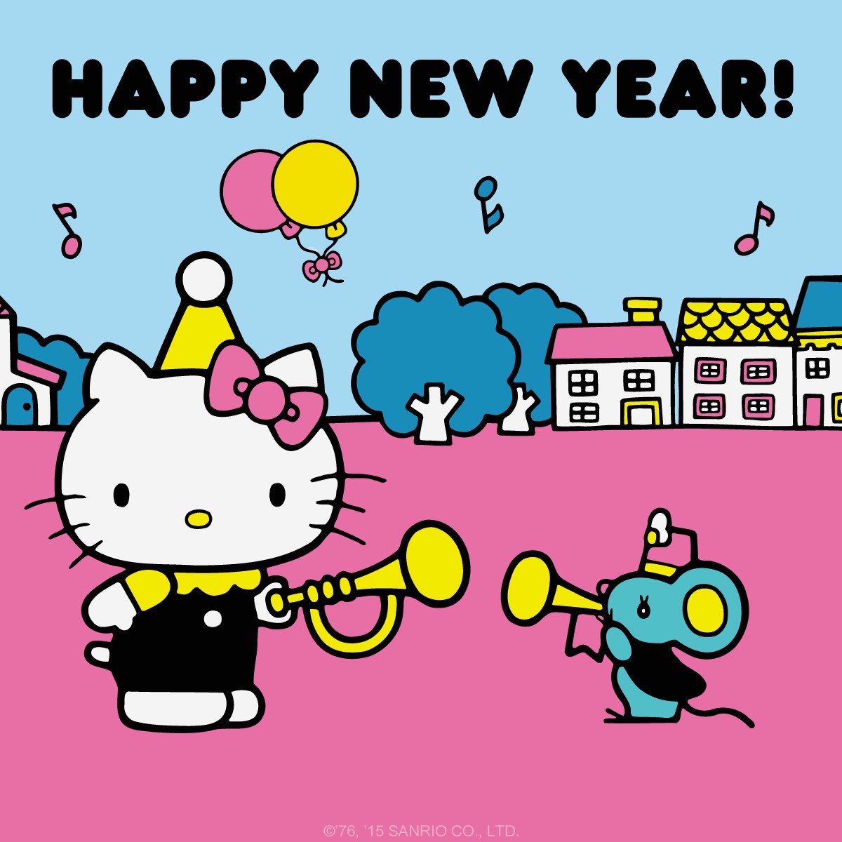 Wishing Everyone A New Year That Is Filled With Friendship - Happy 2019 Hello Kitty - HD Wallpaper 