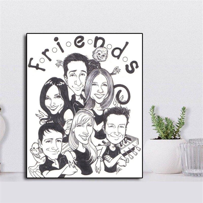 Drawings Of Friends Series - HD Wallpaper 