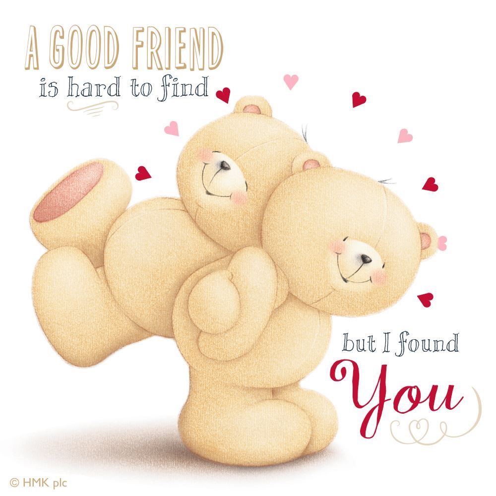 Friendship Forever Friends Bear - HD Wallpaper 