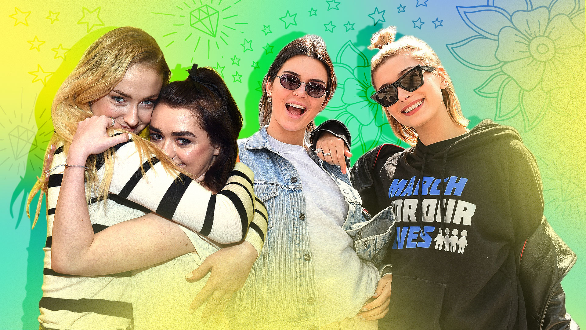 Celeb Best Friend Tattoos - Sophie Turner And Maisie Williams Carpool Karaoke - HD Wallpaper 