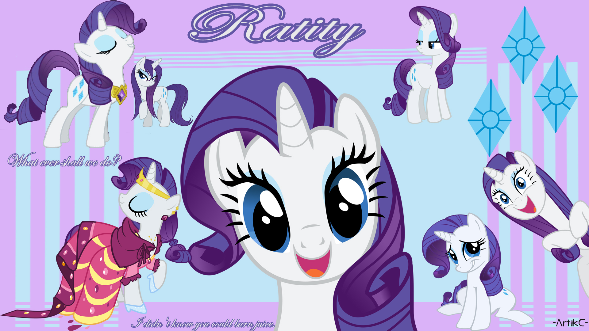 Artikc- Rarity Pinkie Pie Twilight Sparkle Spike Rainbow - Rarity Wallpaper My Little Pony - HD Wallpaper 