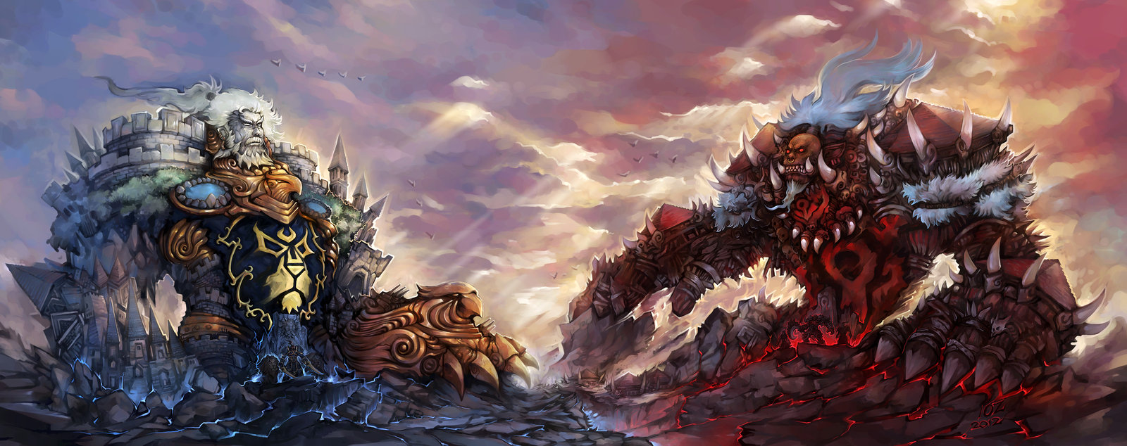 Stormwind Vs Orgrimmar - HD Wallpaper 
