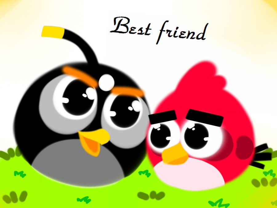Best Friend Wallpapers - Angry Birds Best Friends - HD Wallpaper 