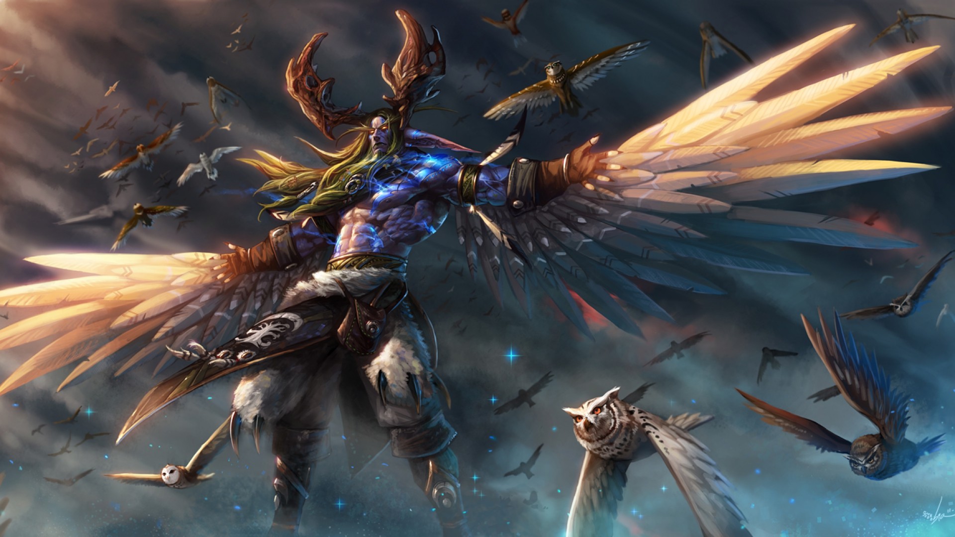 Illidan Stormrage And Malfurion - HD Wallpaper 