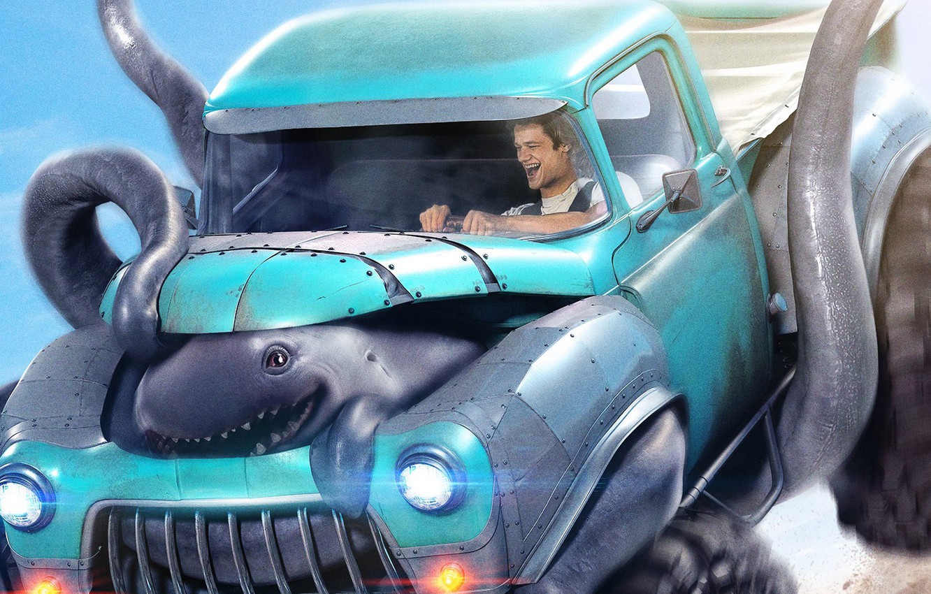 Photo Wallpaper Car, Cinema, Wallpaper, Happy, Sky, - Cool Pictures Of Monster Trucks - HD Wallpaper 