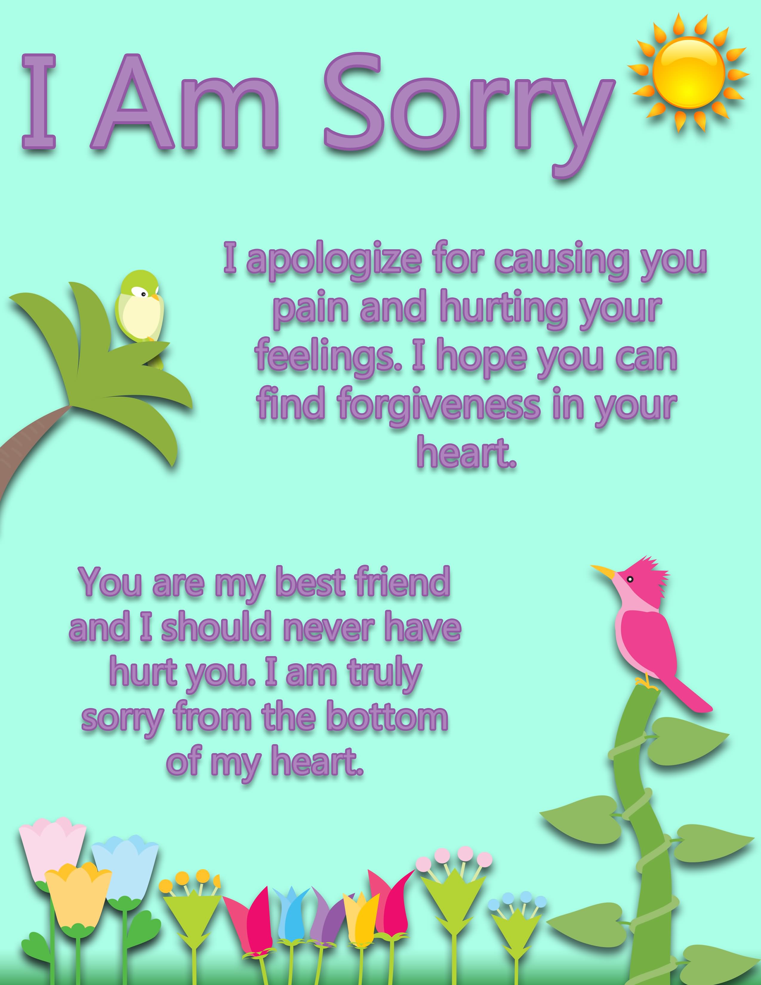 I Am Sorry You Re My Best Friend - Sorry To A Best Friend - HD Wallpaper 