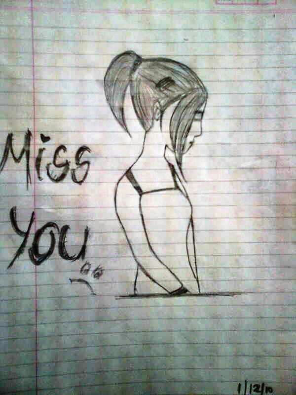 Miss You Pencil Drawings Of Love 600x800 Wallpaper Teahub Io