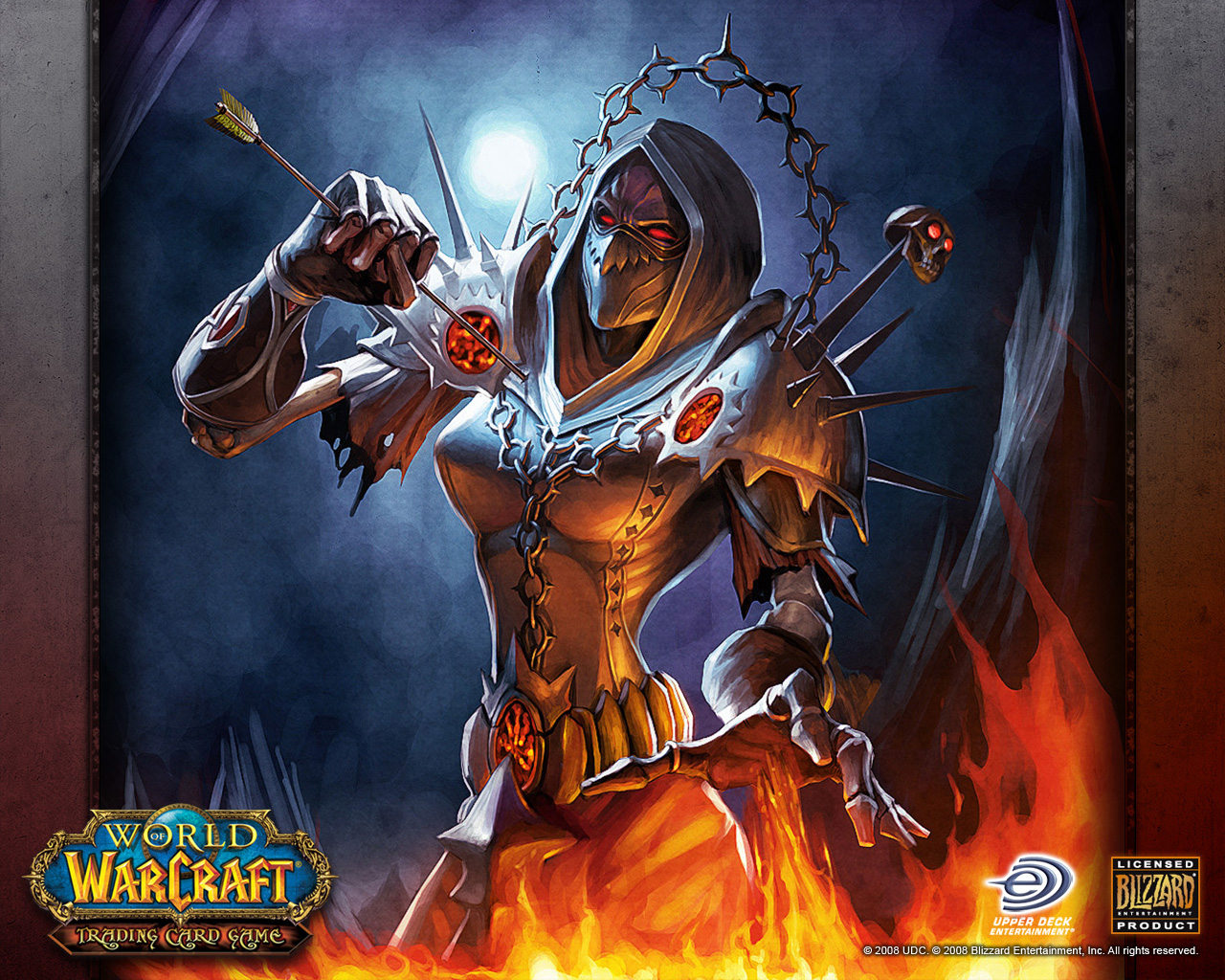 World Of Warcraft Human Warlock - HD Wallpaper 