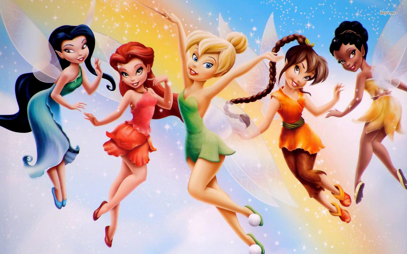 Tinker Bell And Her Friends - HD Wallpaper 
