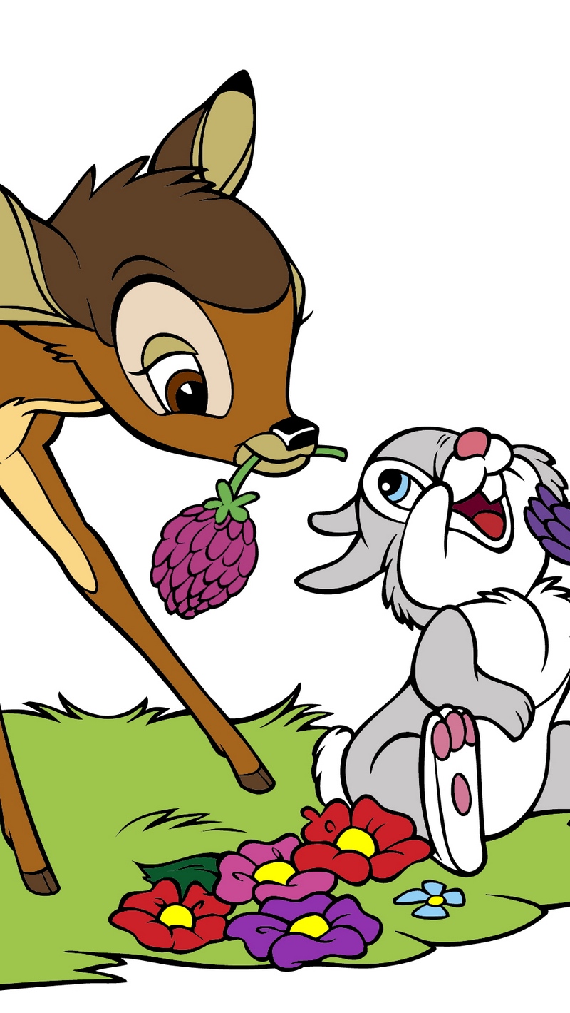 Wallpaper Bambi, Thumper, Friends, Cartoon - Bambi And Thumper Cartoon - 800x1420 Wallpaper Wallpaper Bambi, Thumper, Friends, Cartoon - Bambi And Thumper Cartoon - 800x1420 Wallpaper