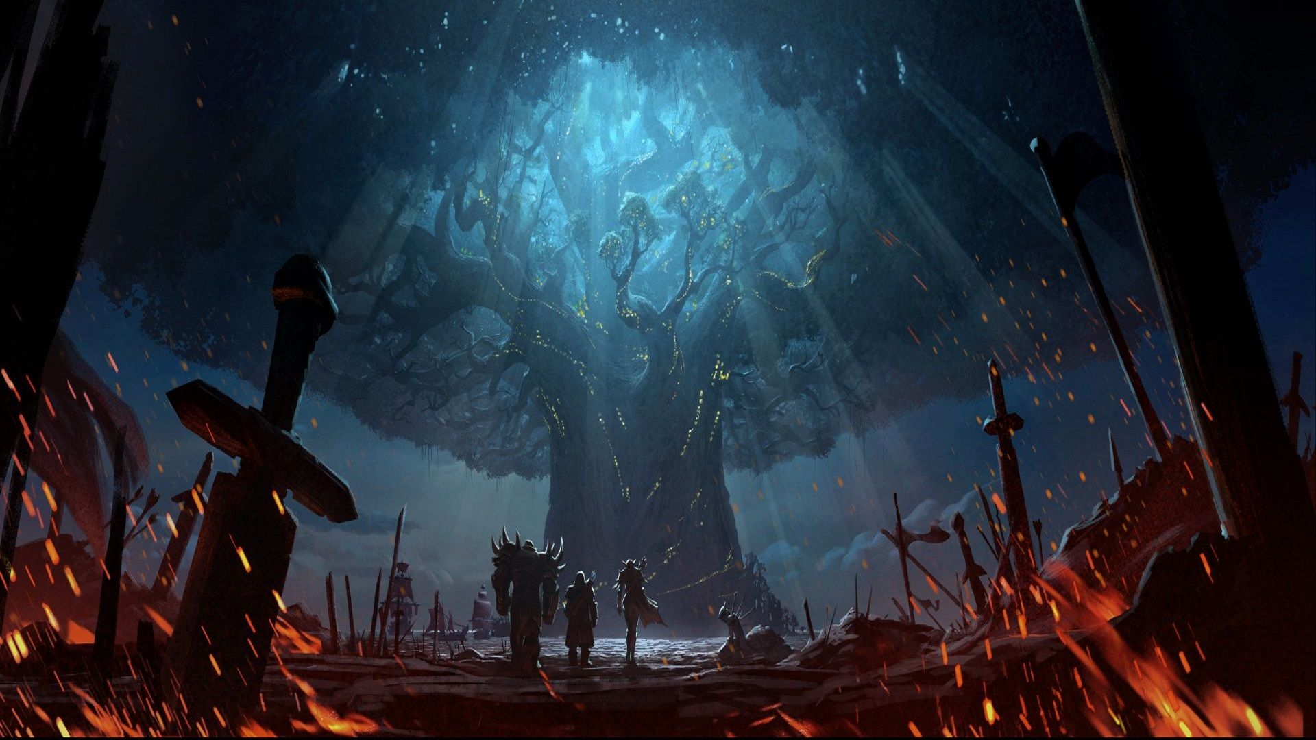 World Of Warcraft Battle For Azeroth Wallpaper Full - 21 9 Ultrawide - HD Wallpaper 