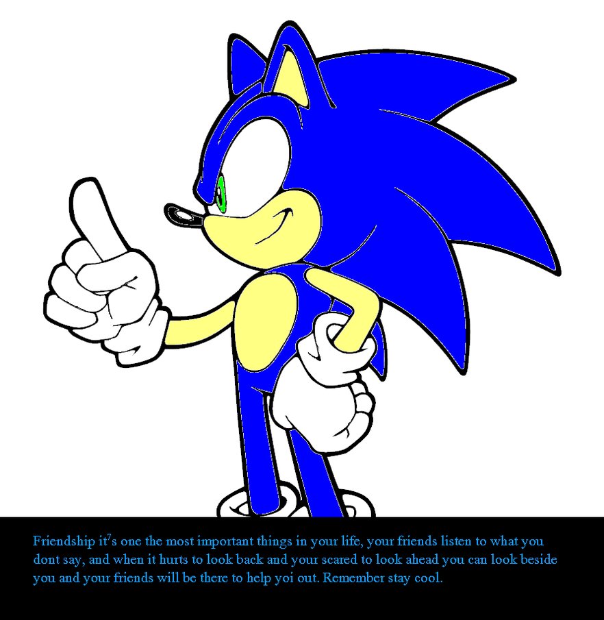 Friendship - Wallpapers - With - Messages - Ice Sonic The Hedgehog - HD Wallpaper 