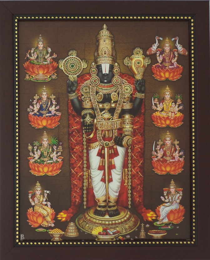 Lord Balaji With Ashtalakshmi - HD Wallpaper 