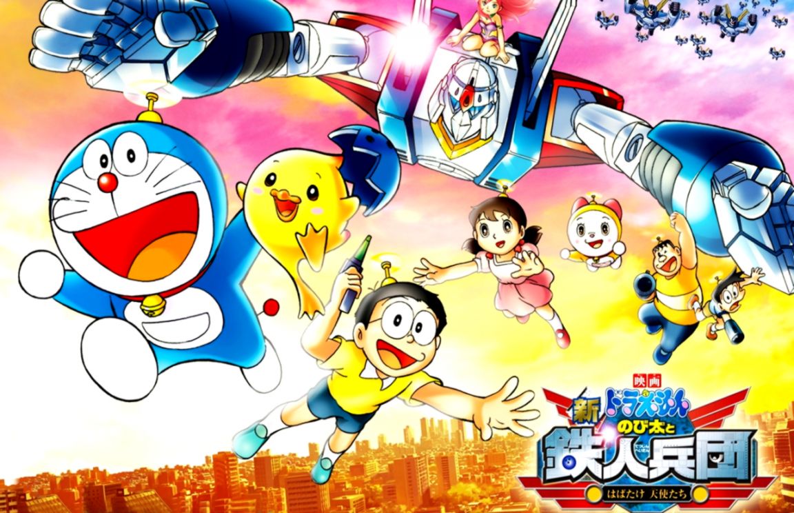 Doraemon Doraemon And Friends Doraemon - Doraemon And Nobita Little Space War - HD Wallpaper 