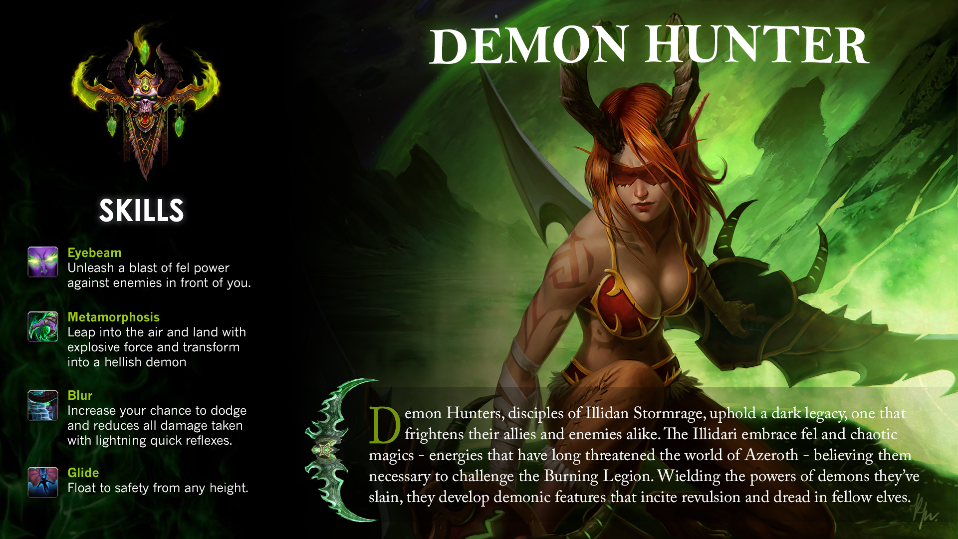 Battle For Azeroth Demon Hunter - HD Wallpaper 
